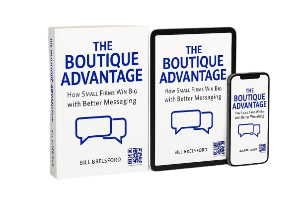 3 book covers for The Boutique Advantage